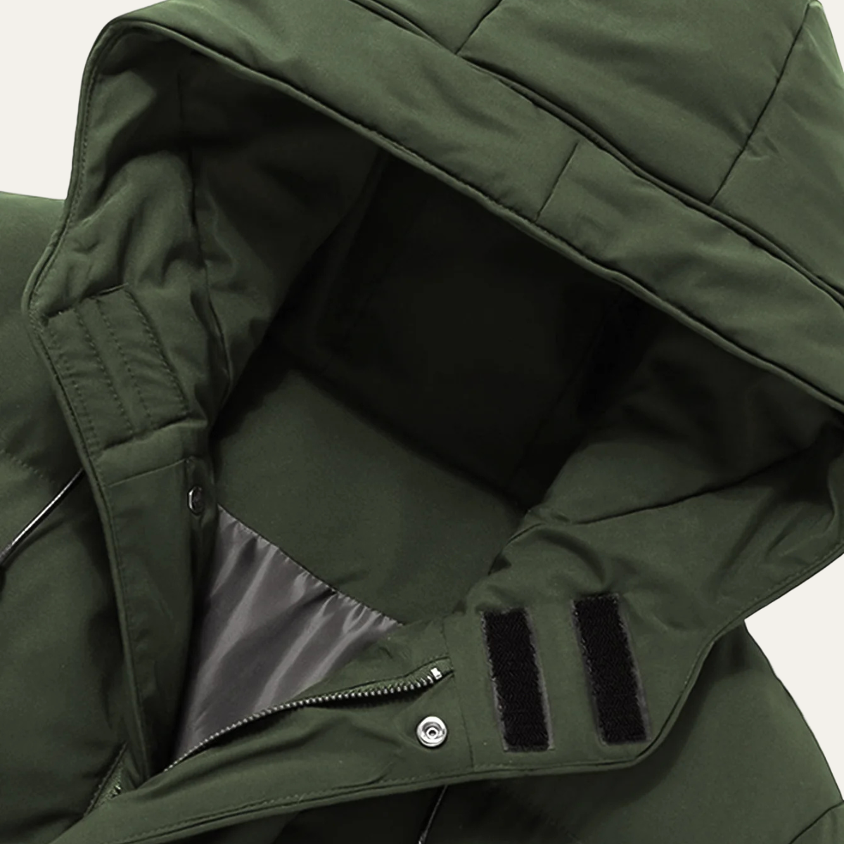 The Alghero Men's Winter Puffer Hooded Coat with Pockets