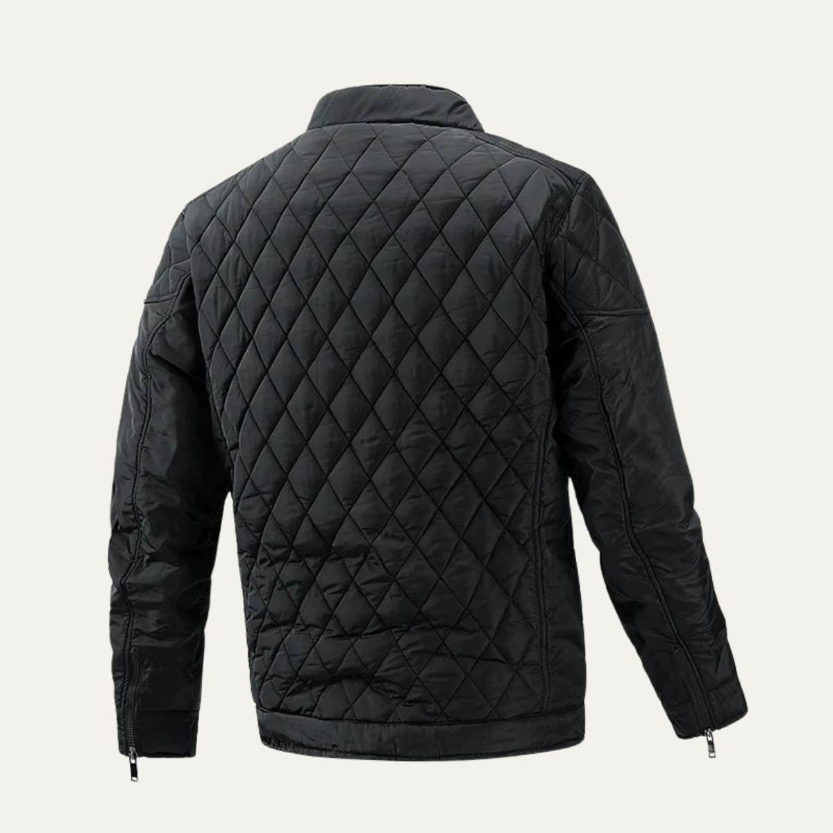 The Crestfall Men’s Warm Padded Zip Up Quilted Jacket