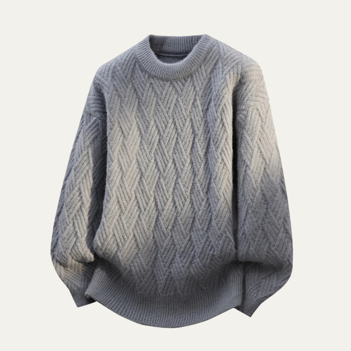 The Lakefield Men’s Casual Soft O Neck Warm Knitted Sweater