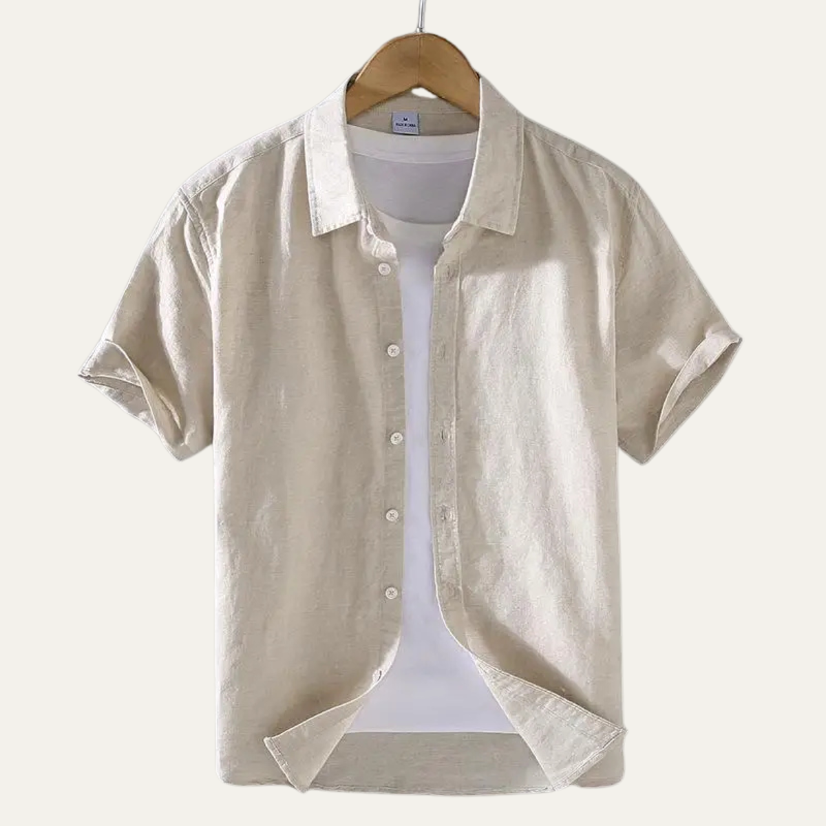 The Potenza Men’s Summer Cotton Linen Button Down Shirt