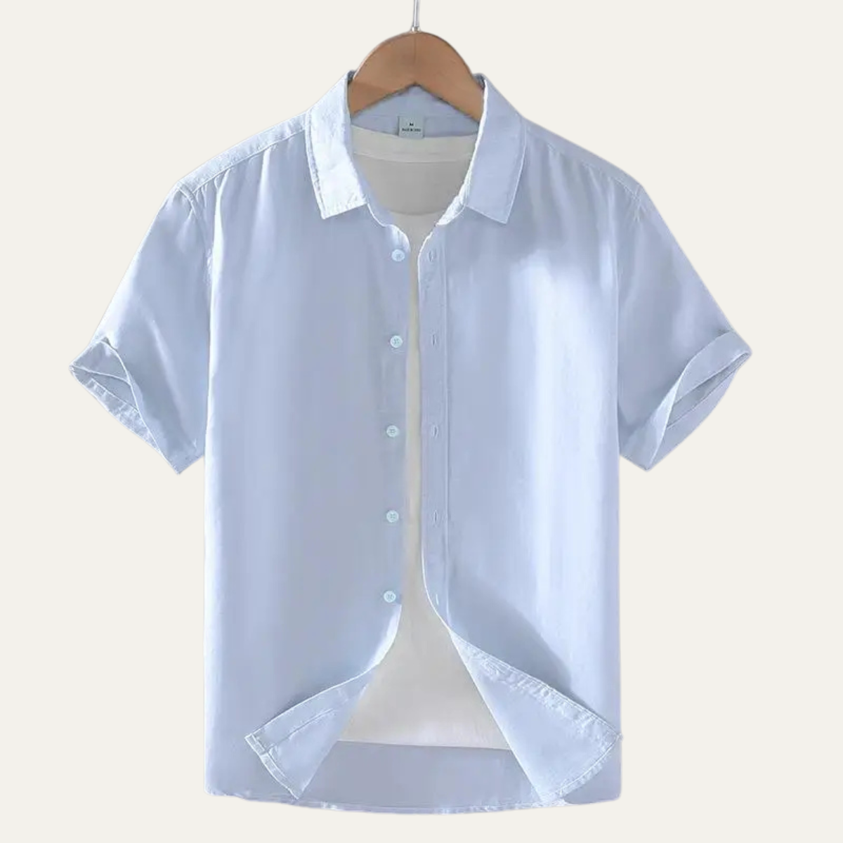 The Potenza Men’s Summer Cotton Linen Button Down Shirt