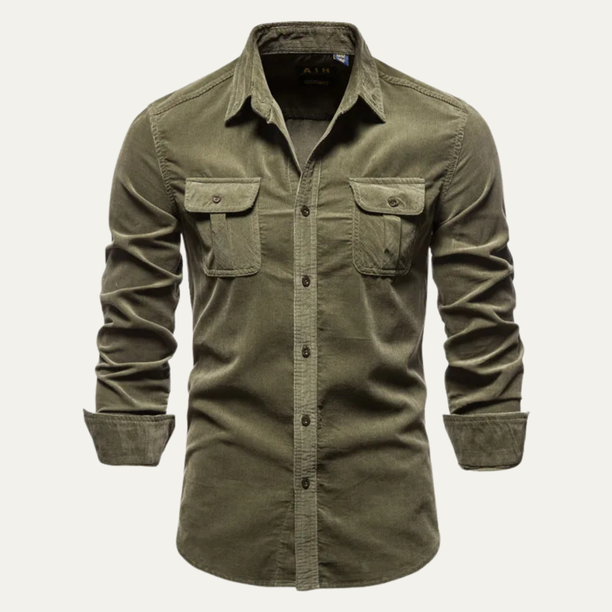 The Crestbrook Men’s Slim Fit Casual Corduroy Shirt