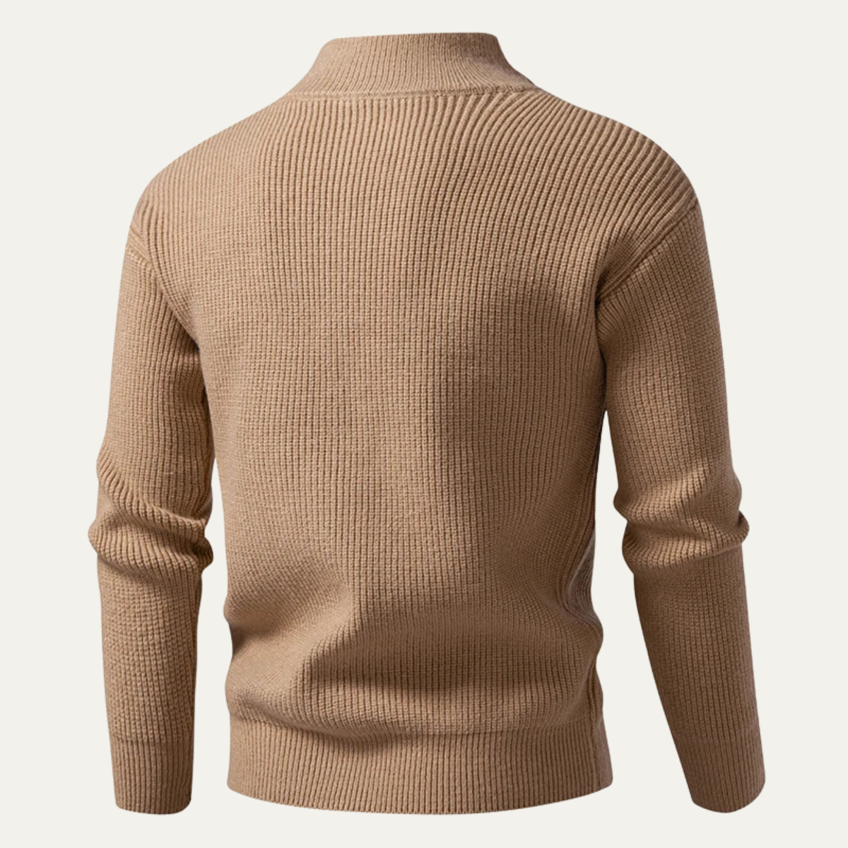 The Cisternino Men’s Smart Casual Ribbed Zip Up Knit Sweater
