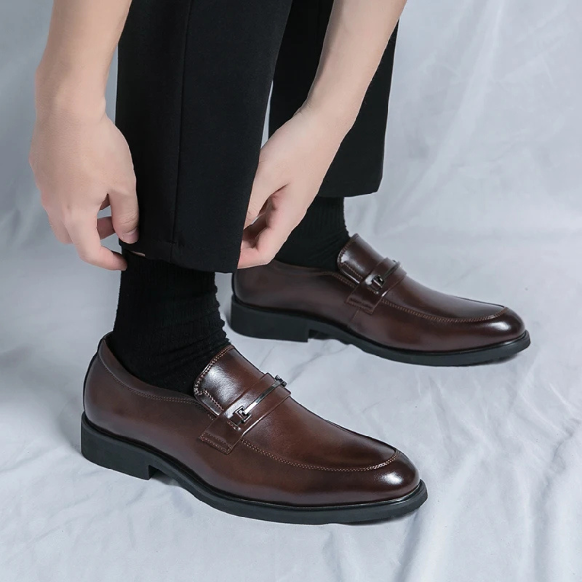 The Bronte Men’s Formal Leather Slip On Business Dress Shoes