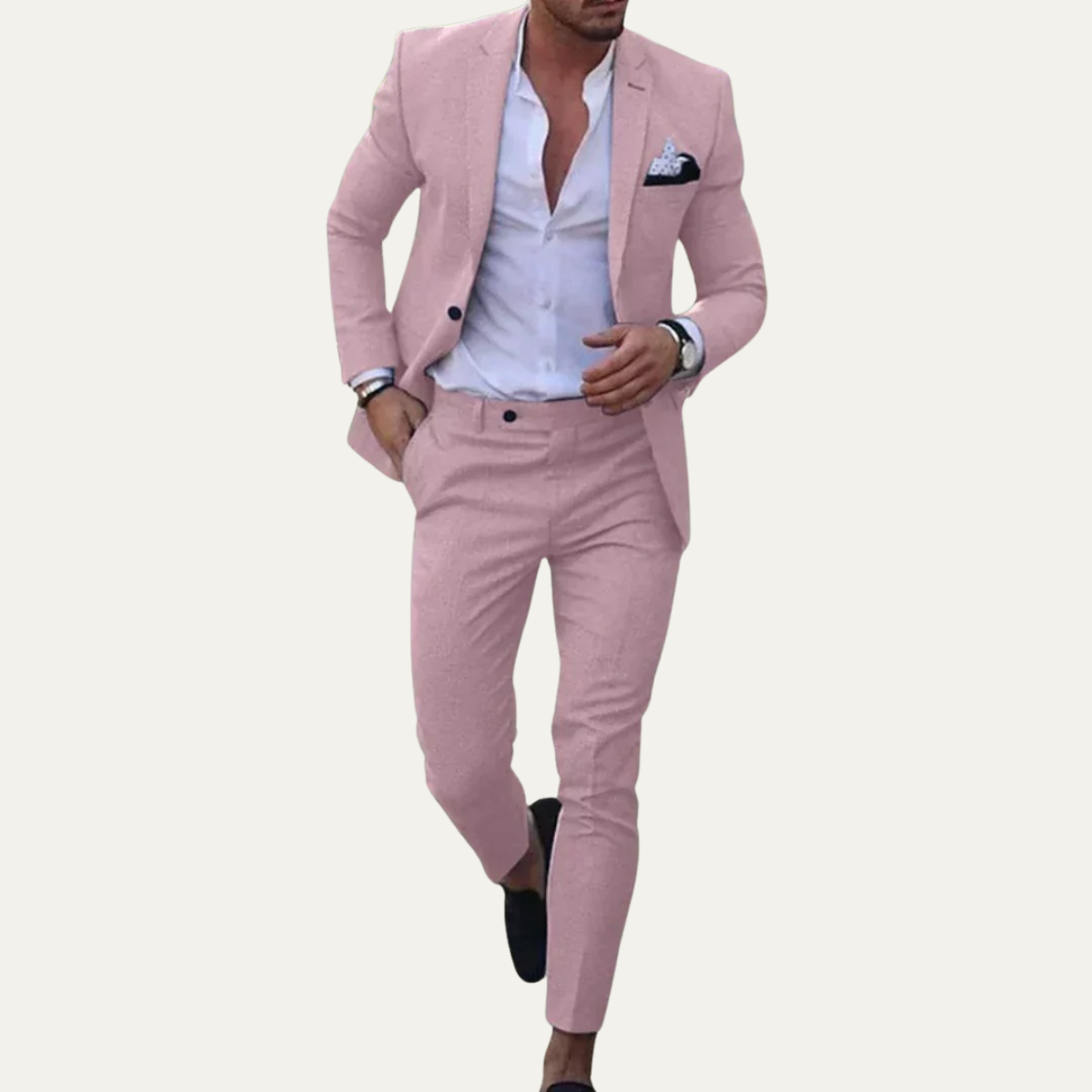 The Faenza Men's Casual Linen Suit