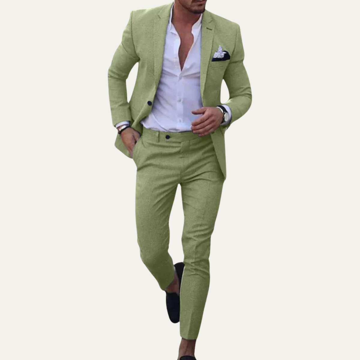 The Cesena Men's Casual Linen Suit