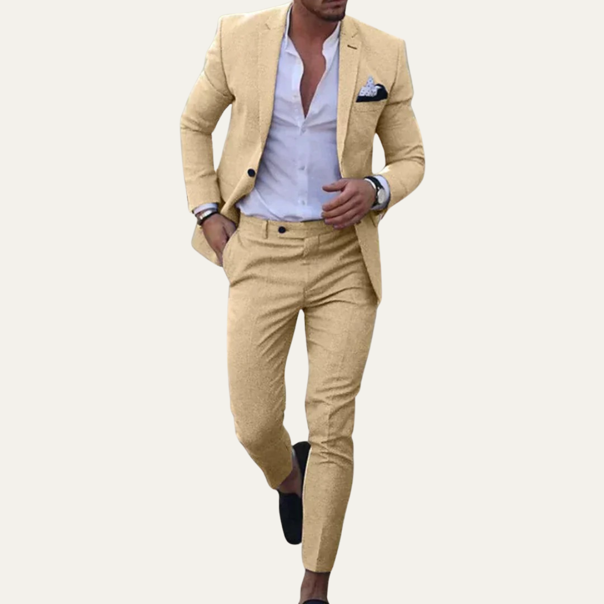 The Cesena Men's Casual Linen Suit