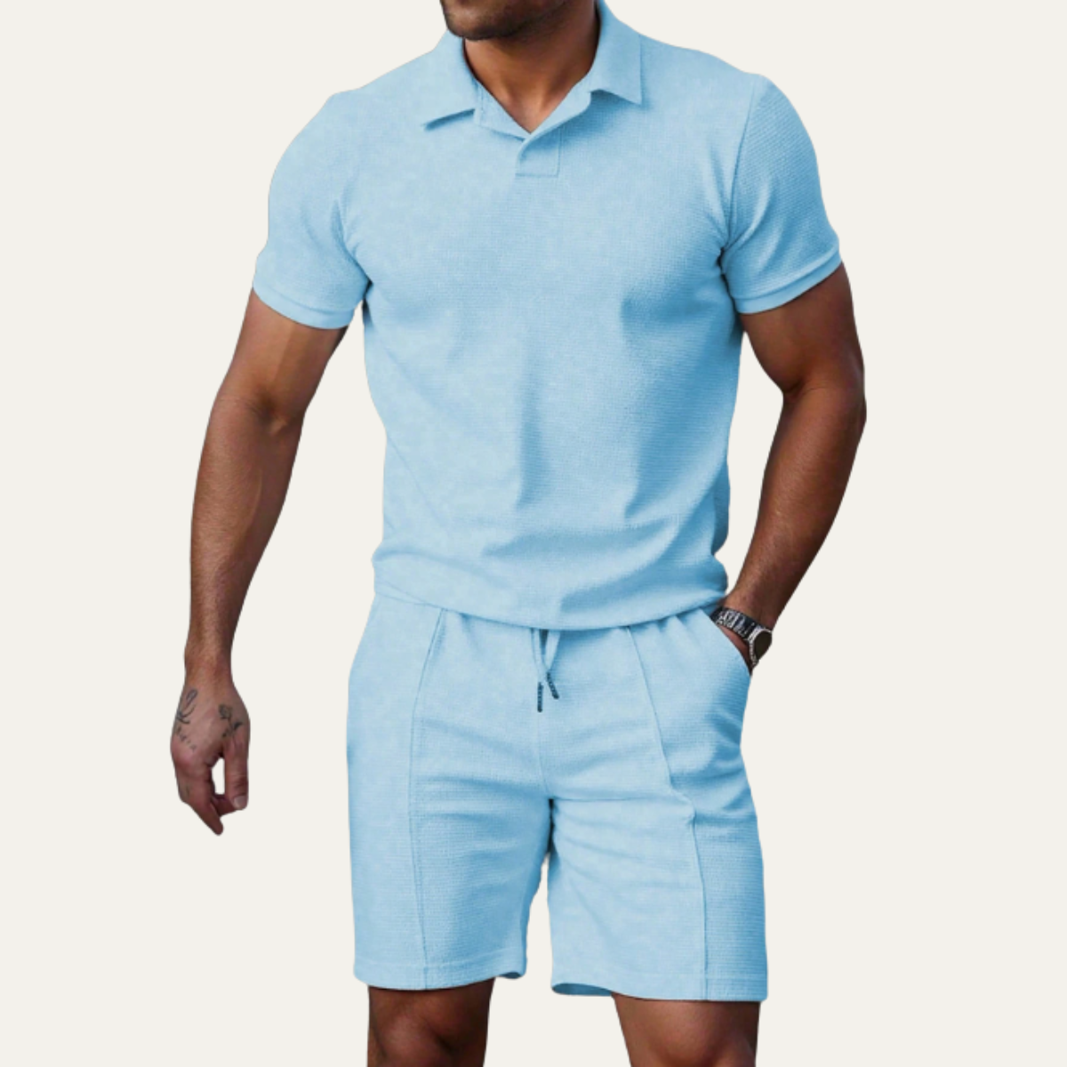 The Rivermoor Men’s Trendy Co Ord Set – Shirt & Shorts