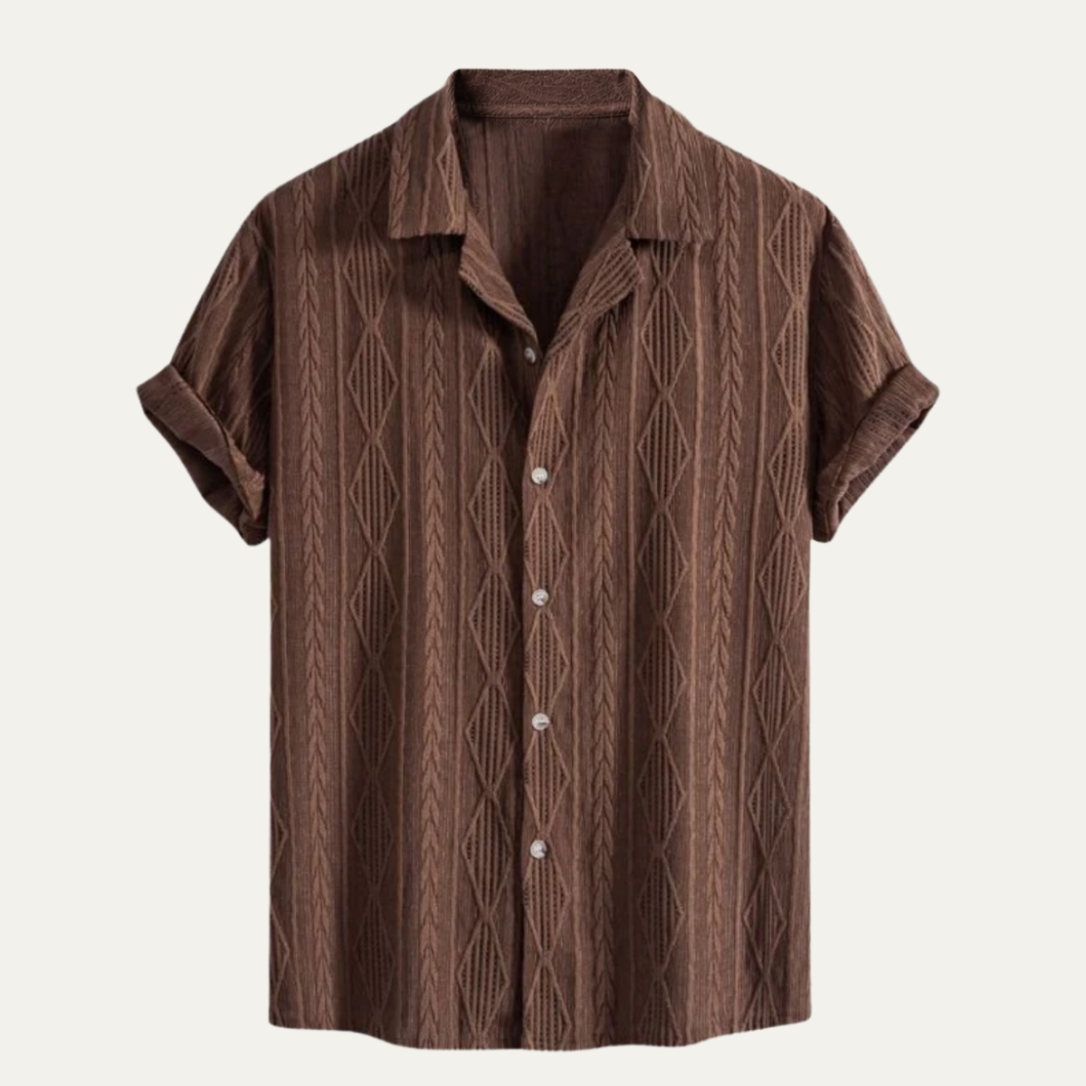 The Stradella Men's Textured Short Sleeve Shirt