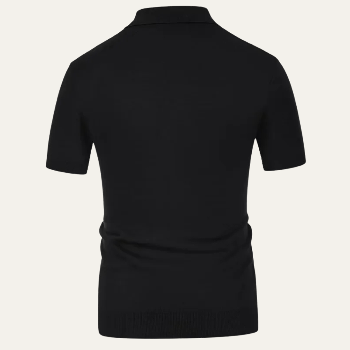 The Amarone Men’s Contrast Pattern Knit Polo Shirt