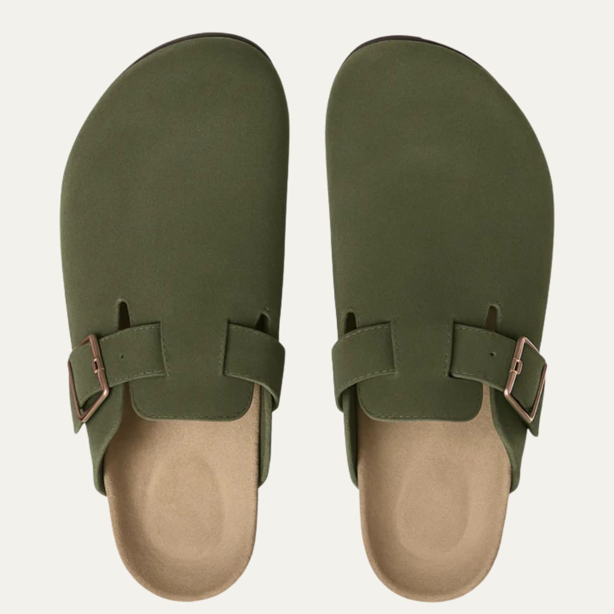 The Amalfi Men's Green Old Money Suede Moccasin Slipper