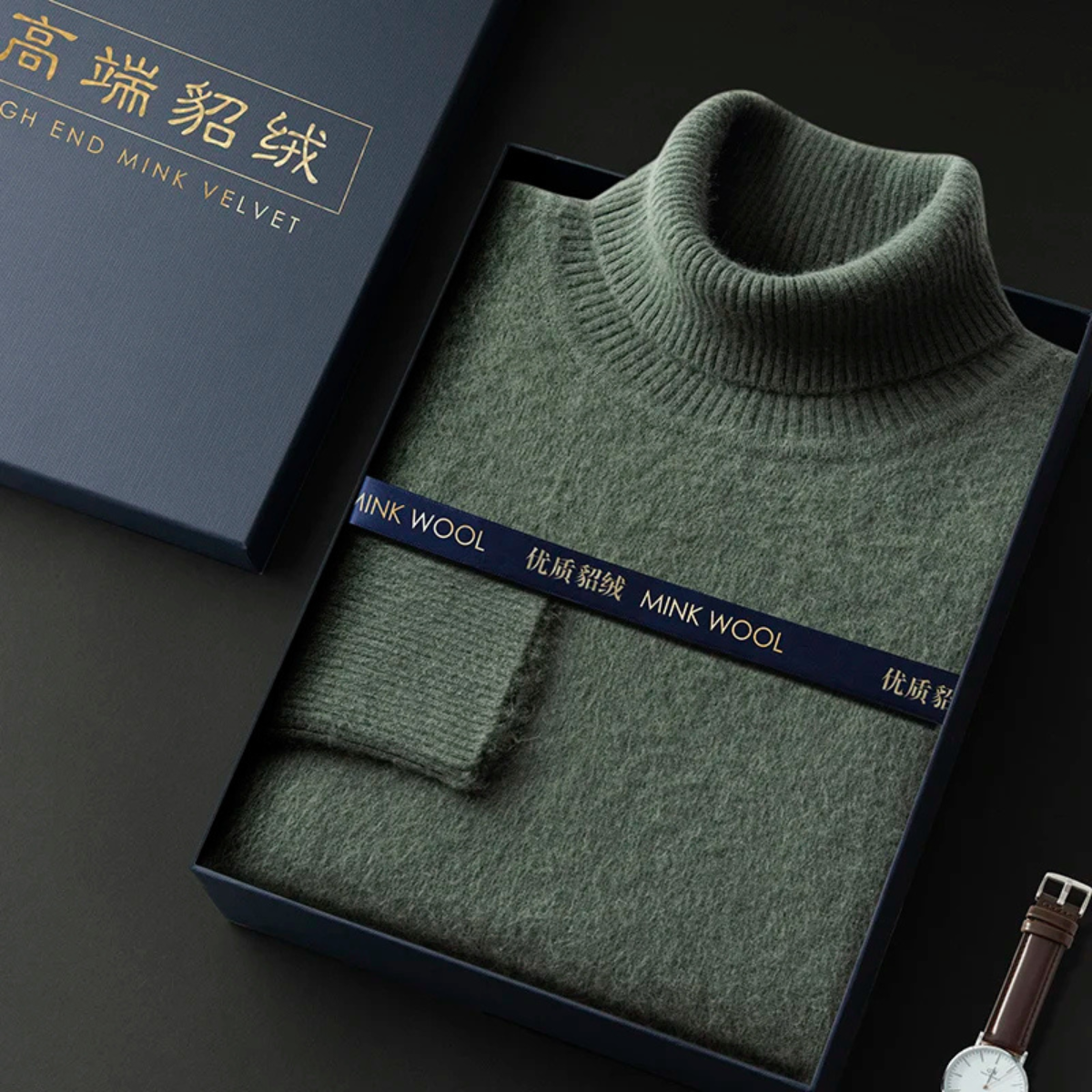 The Rosehaven Sweater – Men's 100% Soft Luxury Wool Knit Sweater