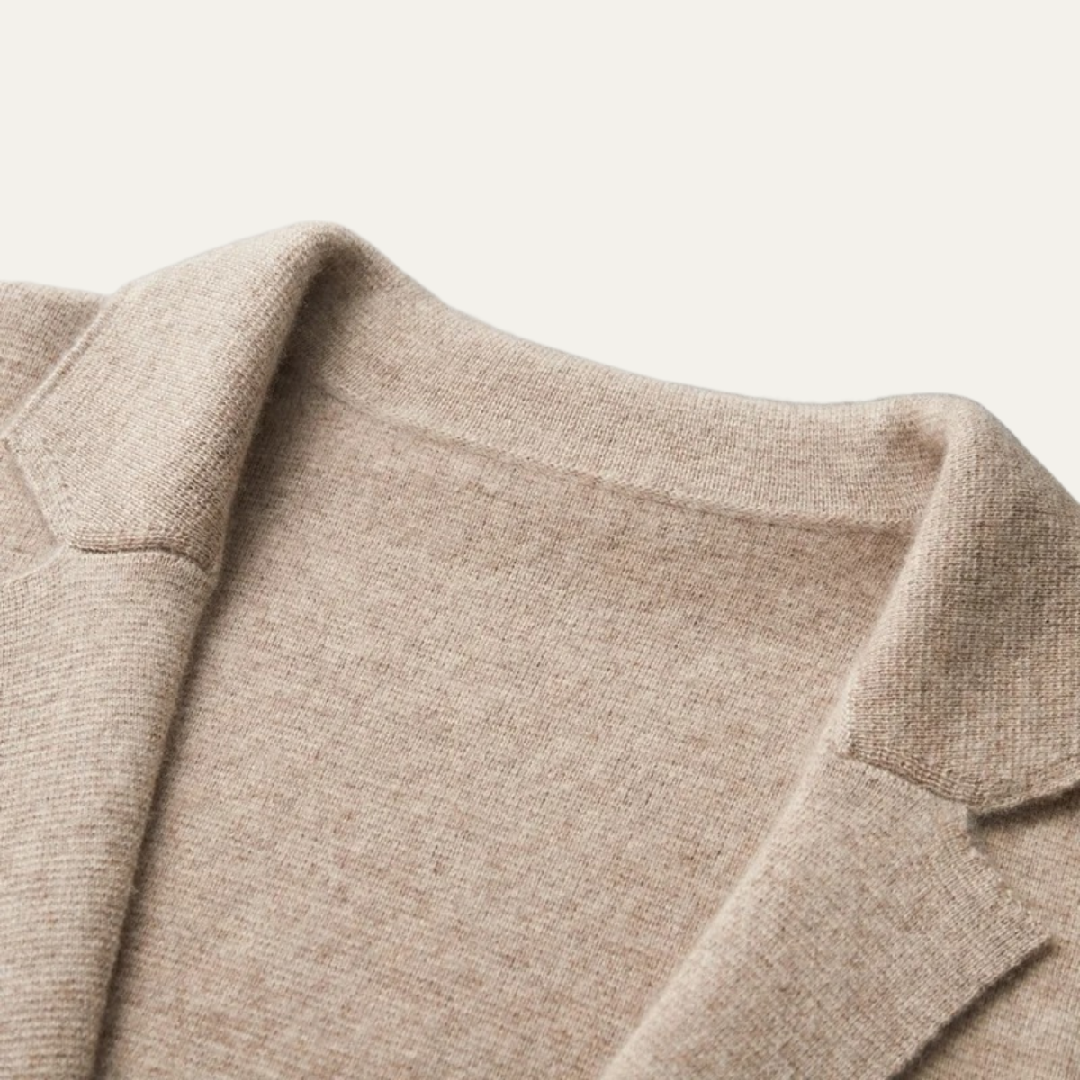 The Salerno Men’s Casual Knit Open Front Wool Blazer Cardigan