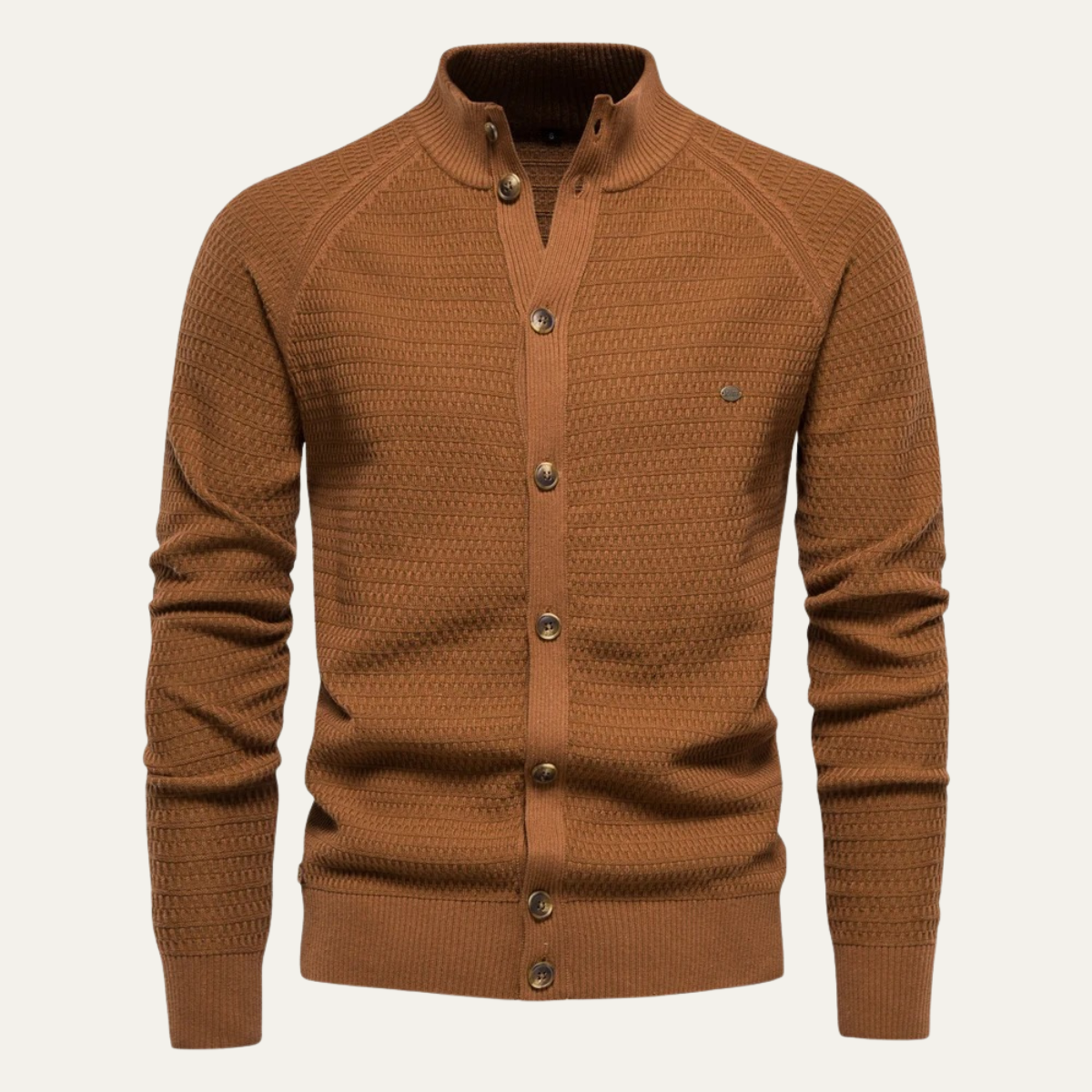 The Caernarfon Men's Casual Button Up Knitted Cotton Cardigan