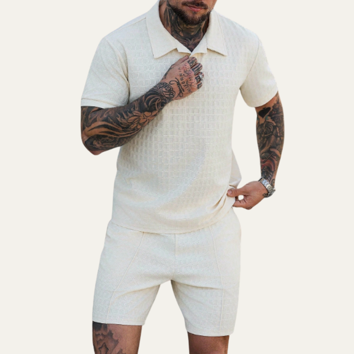 The Rivermoor Men’s Trendy Co Ord Set – Shirt & Shorts
