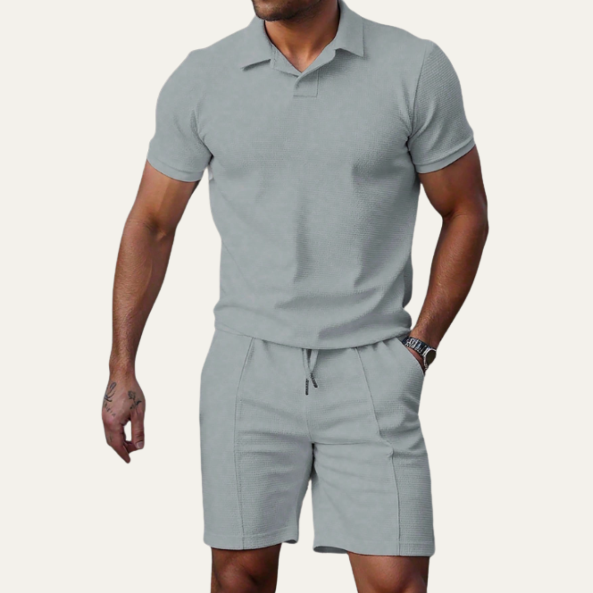 The Rivermoor Men’s Trendy Co Ord Set – Shirt & Shorts