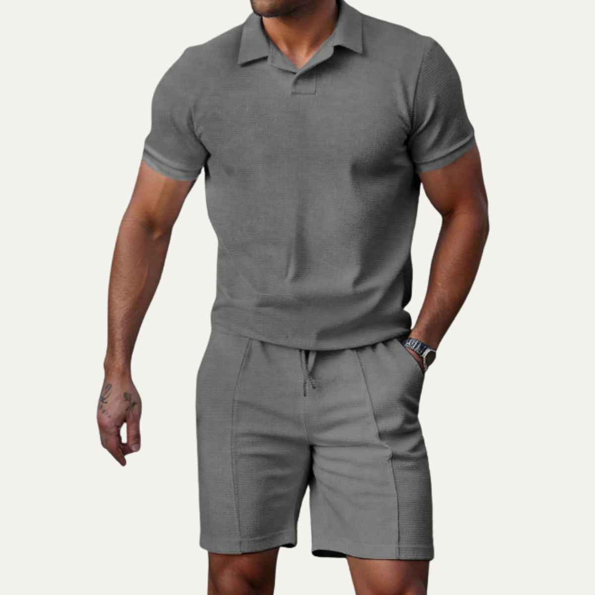 The Rivermoor Men’s Trendy Co Ord Set – Shirt & Shorts