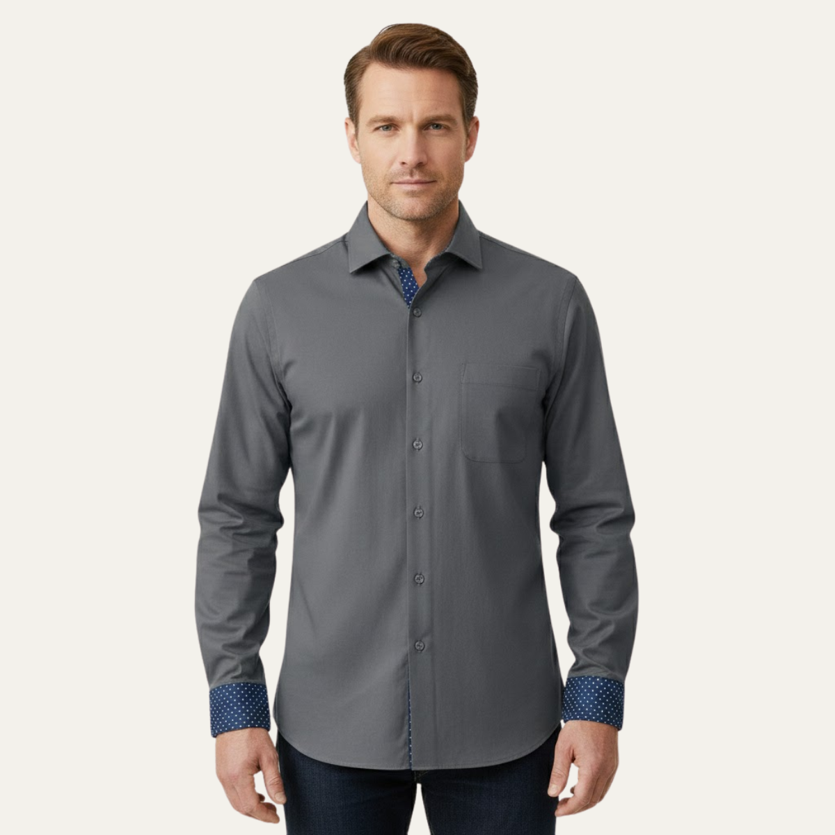 The Kentmere Men’s Trendy Slim Fit Stretch Dress Shirt