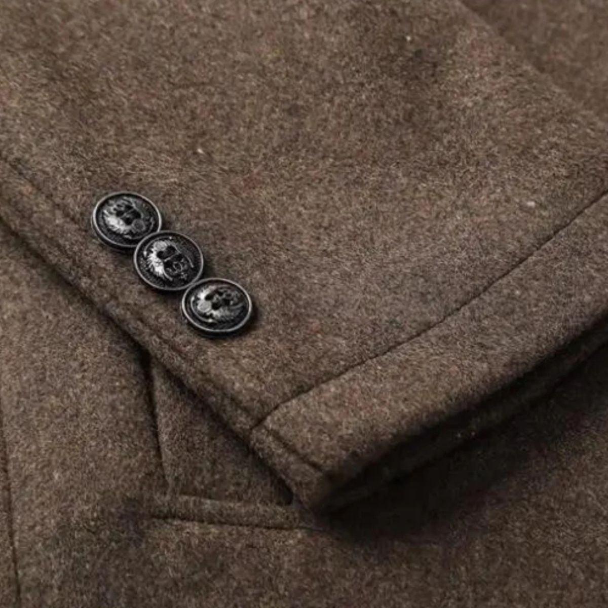 The Highlander Men’s Premium Wool Winter Overcoat
