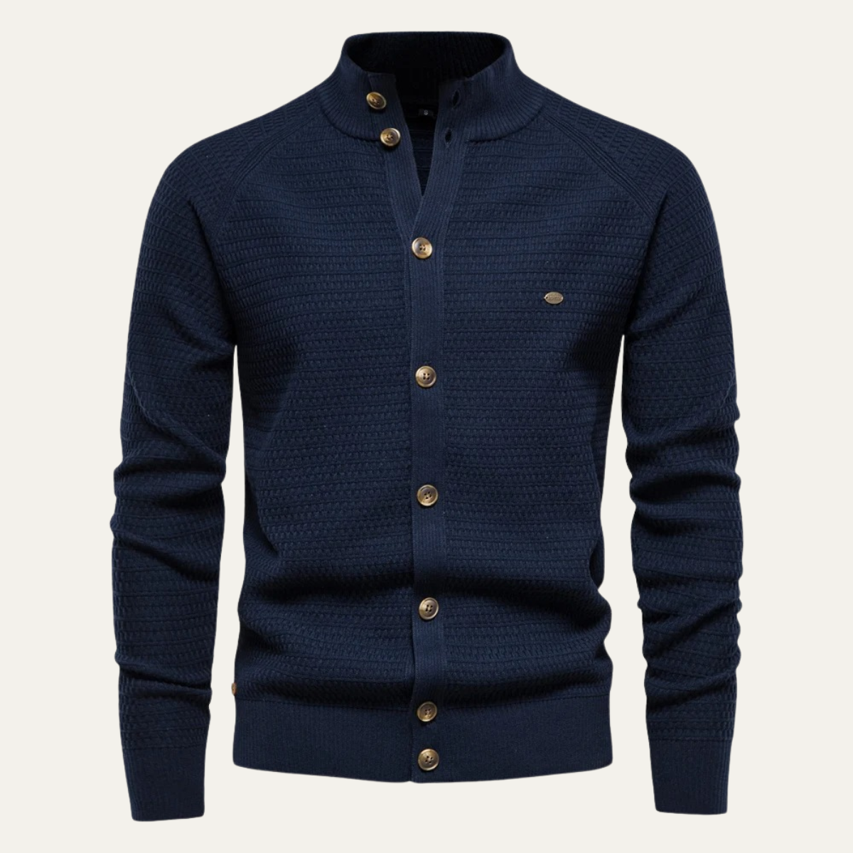 The Caernarfon Men's Casual Button Up Knitted Cotton Cardigan