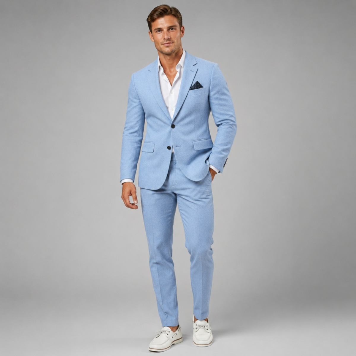 The Faenza Men's Casual Linen Suit
