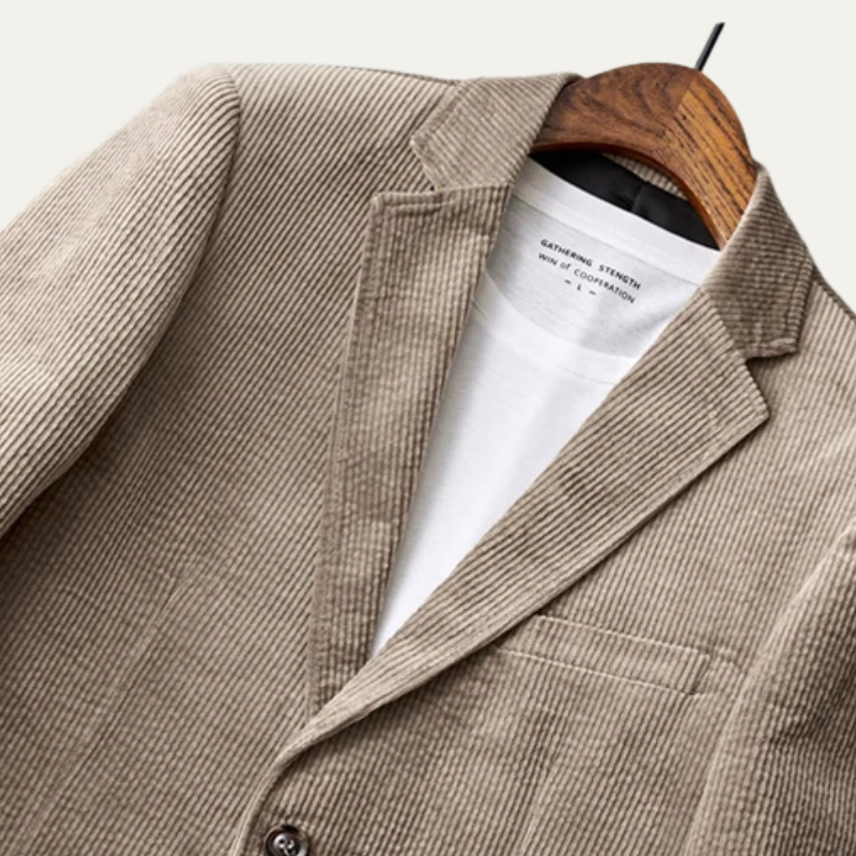 The Aldridge Men’s Corduroy Blazer – Winter Casual Cotton Suit