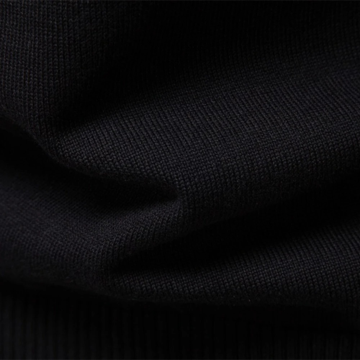 The Selva Men's Sweater Half Zip Knit Wool Blend Sweater