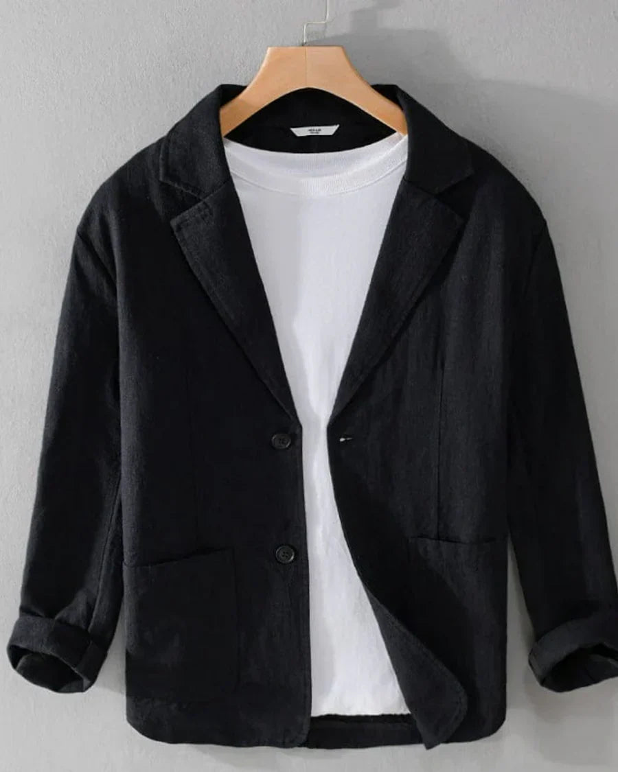 The Newport Men's Lightweight Casual Linen Blazer