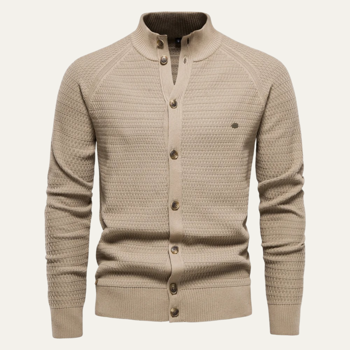 The Caernarfon Men's Casual Button Up Knitted Cotton Cardigan