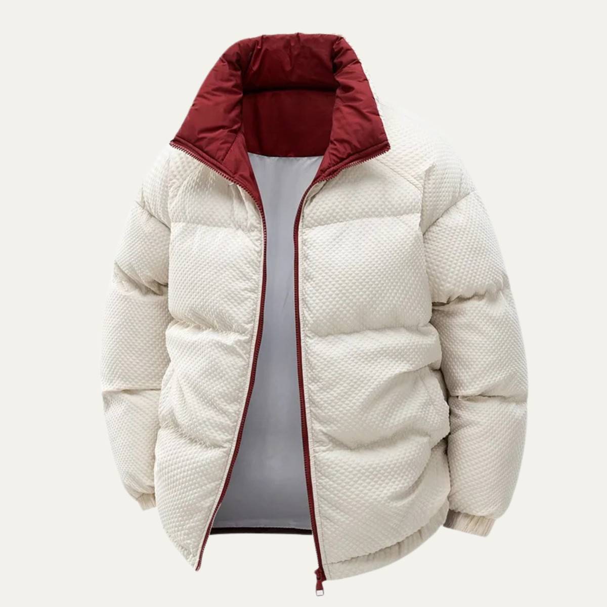 The Alderfall Men’s Winter Warm Contrast Color Puffer Jacket