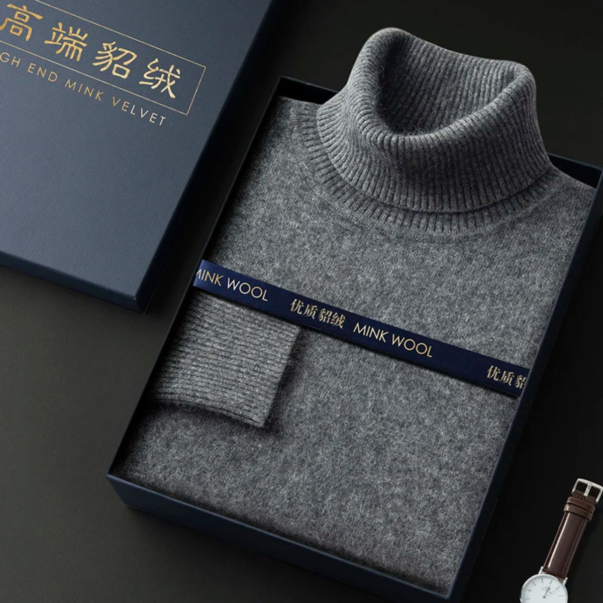 The Rosehaven Sweater – Men's 100% Soft Luxury Wool Knit Sweater