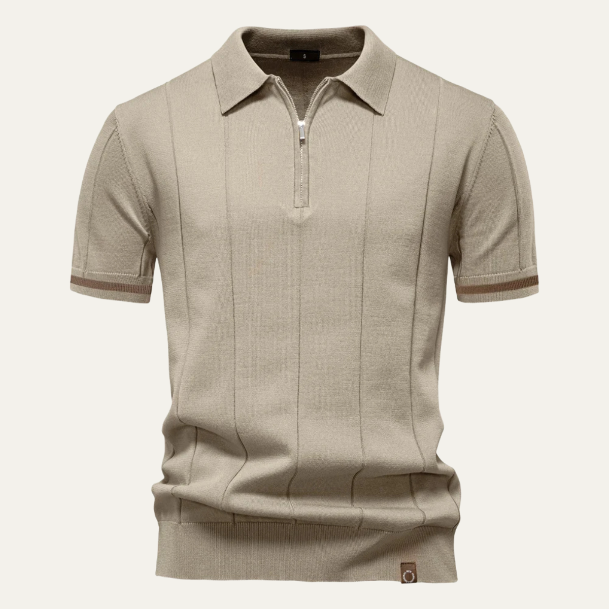 The San Marino Men’s Zip Up Slim Fit Polo Shirt