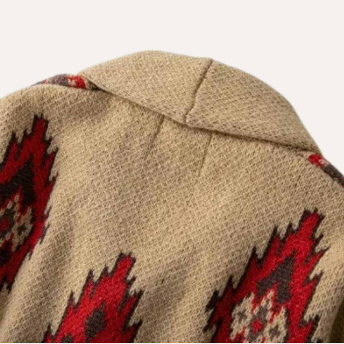 The Herculaneum Men’s Retro Shawl Striped Knit Cardigan