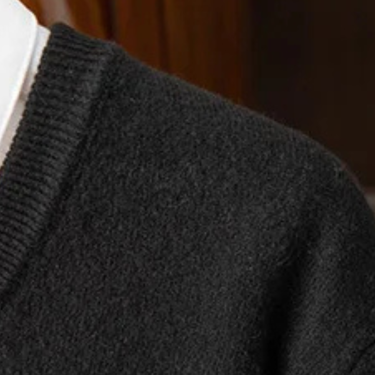 The Linfield Men's Soft Warm Knit V Neck Sweater