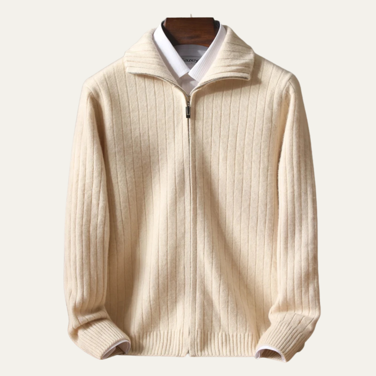 The Blackwell Men’s Winter Knit Merino Wool Zip Cardigan