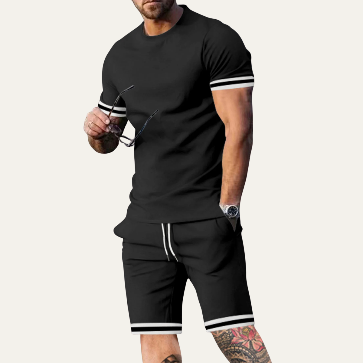 The Rimini Men’s Casual Summer Set – T Shirt and Shorts