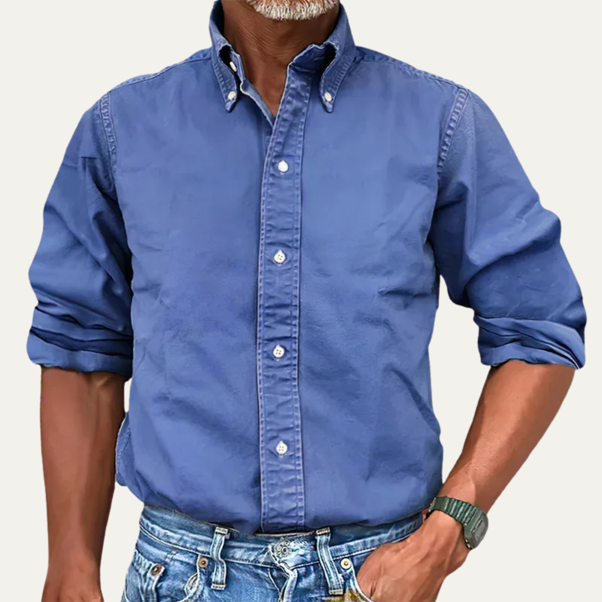 The Asti Men’s Solid Colour Button Down Business Shirt