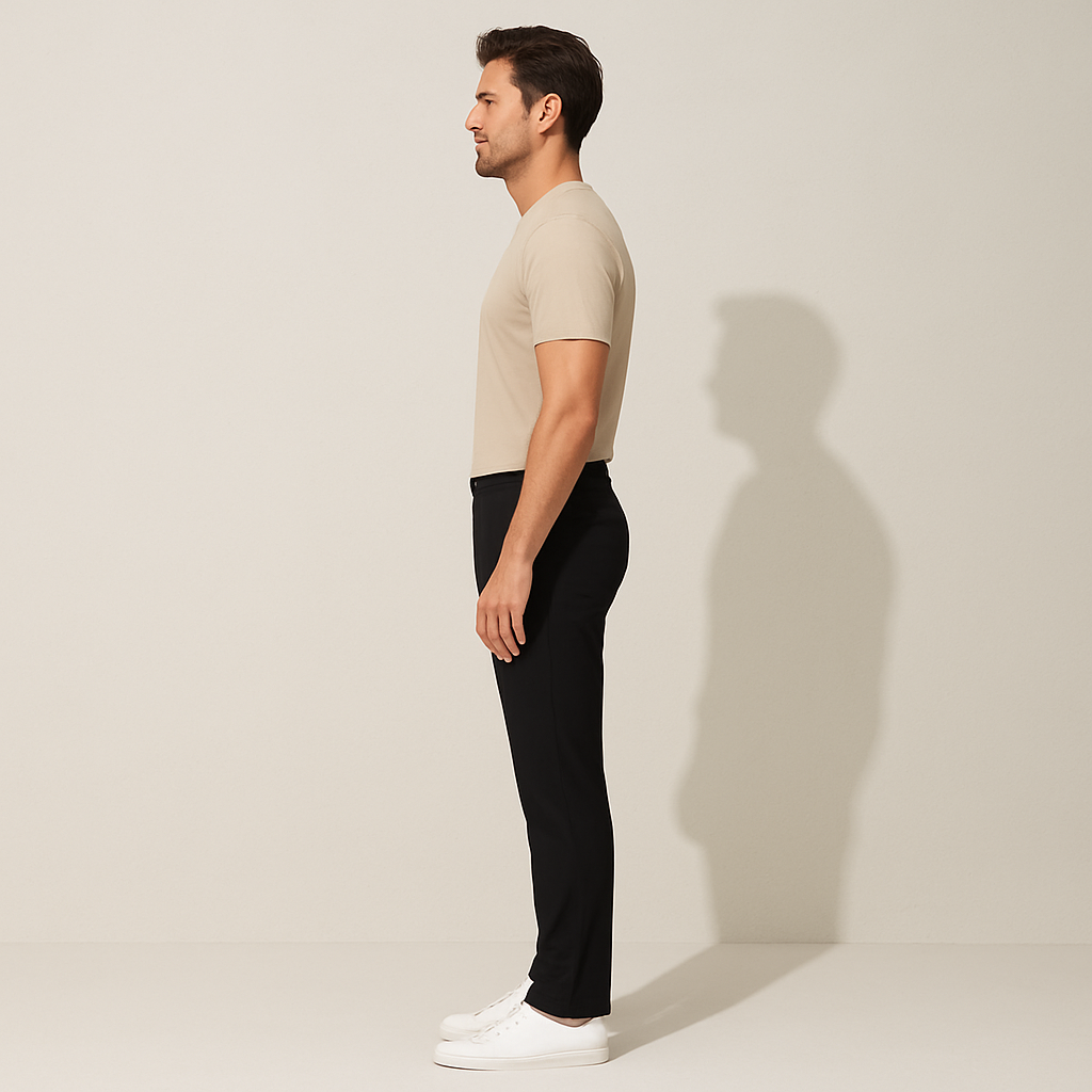 The Santorini Classic Chino Pants For Men - Black