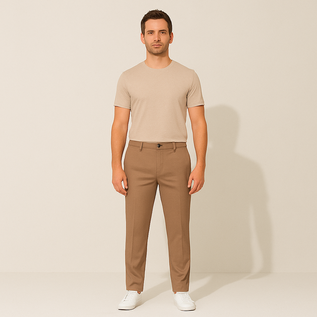 The Santorini Classic Chino Pants For Men - Brown