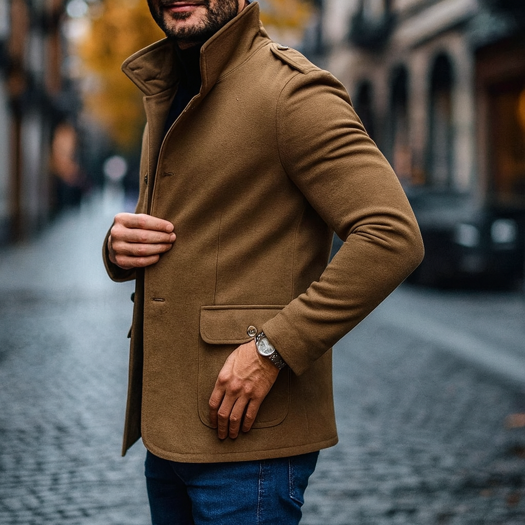 The Rome Wool Coat – Men’s Smart Tailored Overcoat