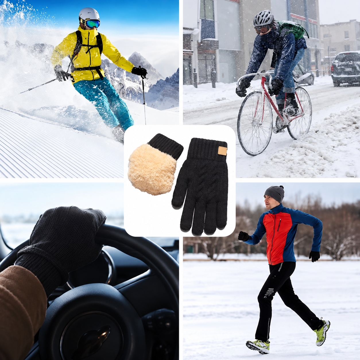 Women's Velvet Touchscreen Gloves