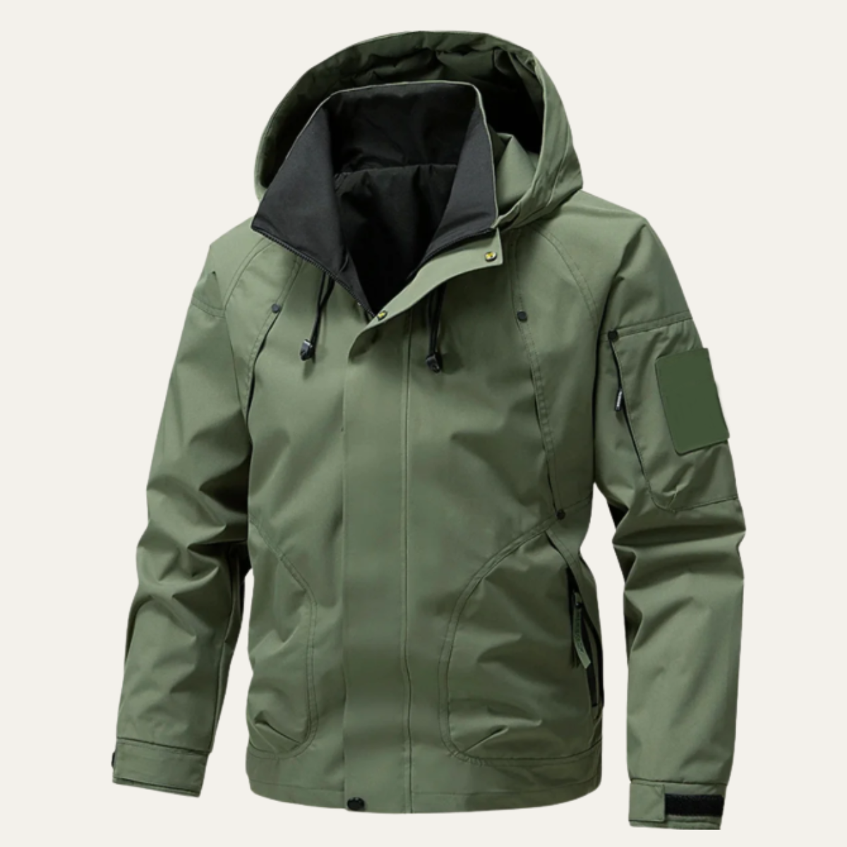 The Everfort Waterproof Rain Jacket – Windproof Hooded Outdoor Coat