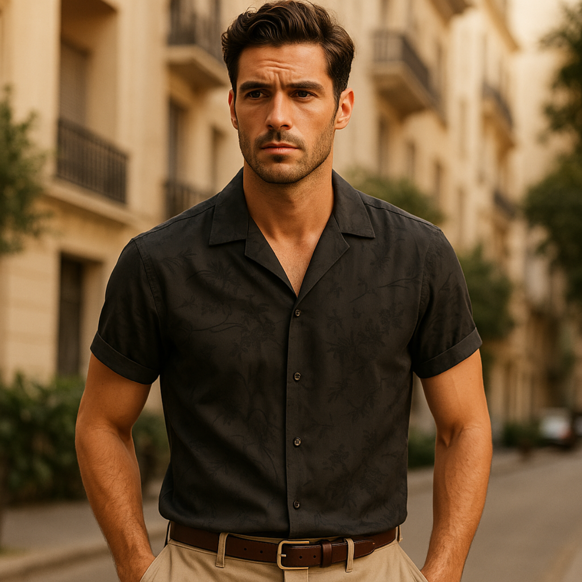 The Hawthorn Men's Satin Shirt