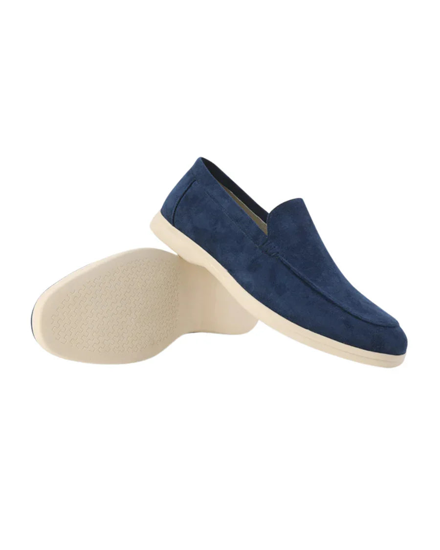 The Venetian Men's Trendy Suede Slip On Loafers