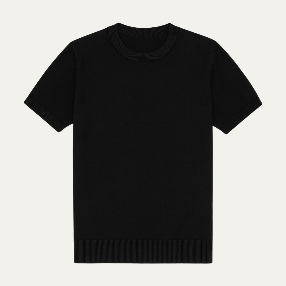 The Evoque Men’s Slim Fit Wool Shirt – Lightweight Short Sleeve Knit