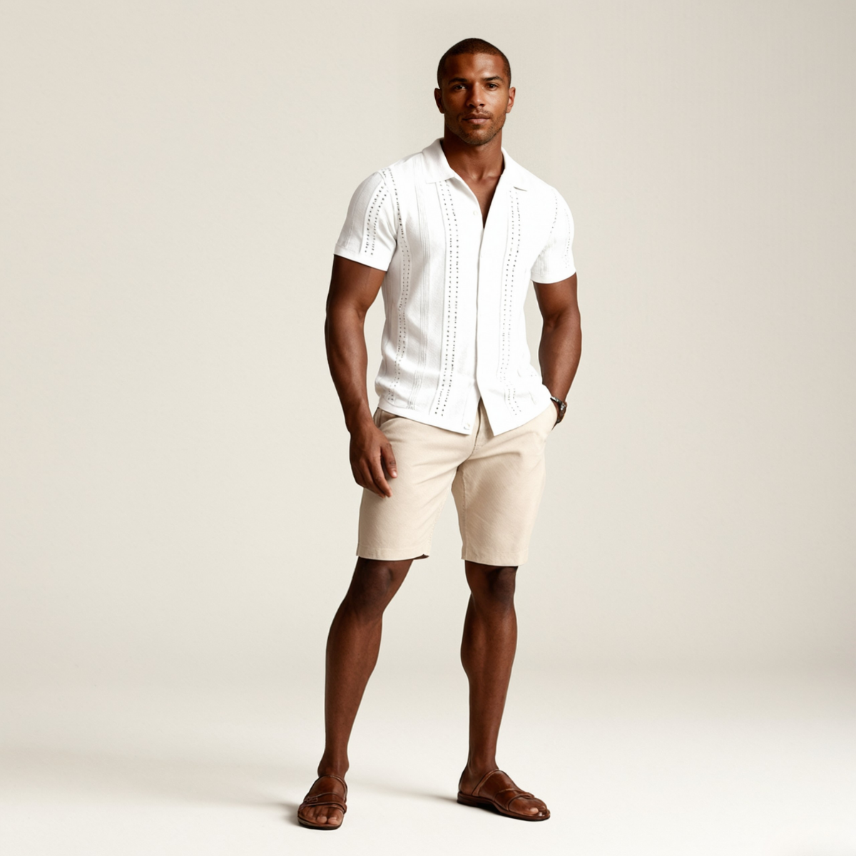 The Amalfi Men’s Button Down Shirt – Casual Summer Shirt