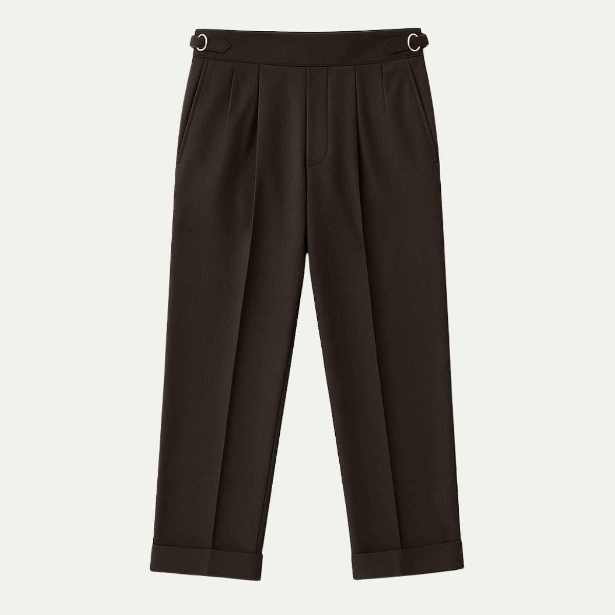 The Hensley Pleated Pants – High Waist Wool Blend for Men