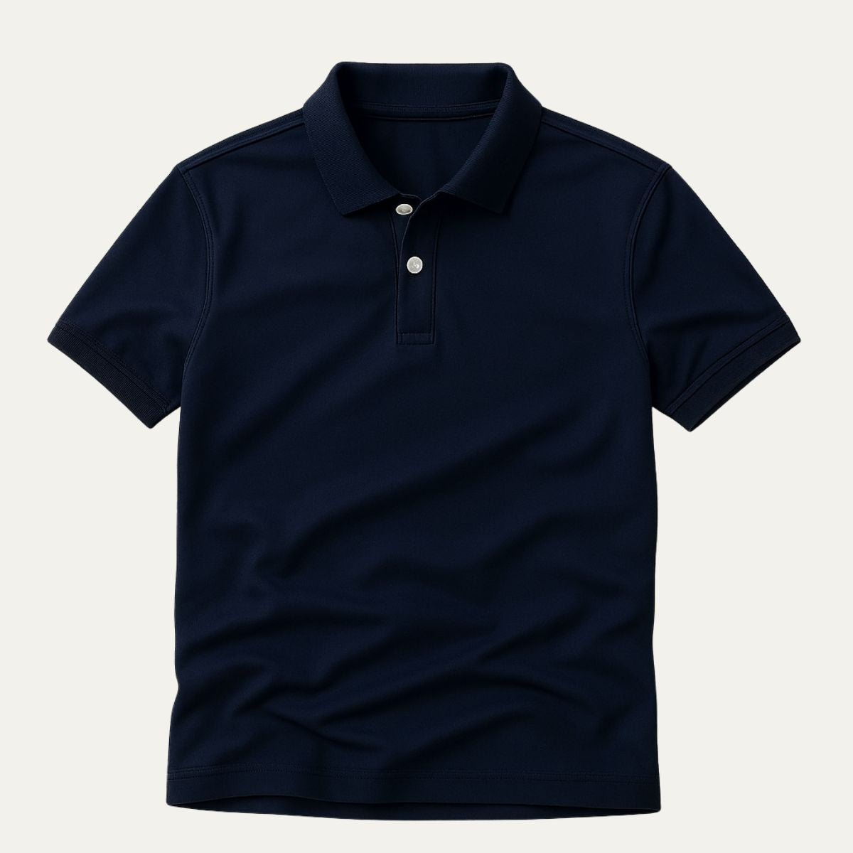 The Santorini Men's Timeless Navy Blue Polo