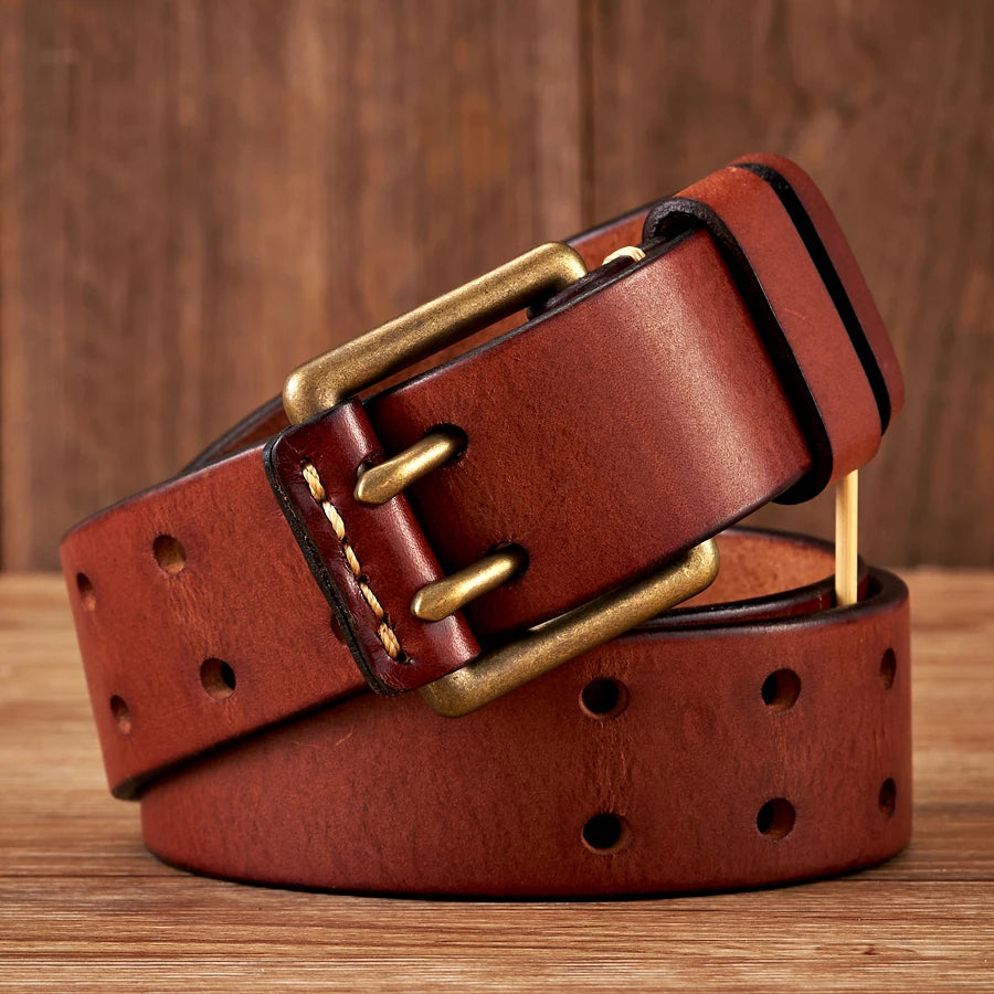 The Lancaster Belt Double-Pin Vintage Leather Design