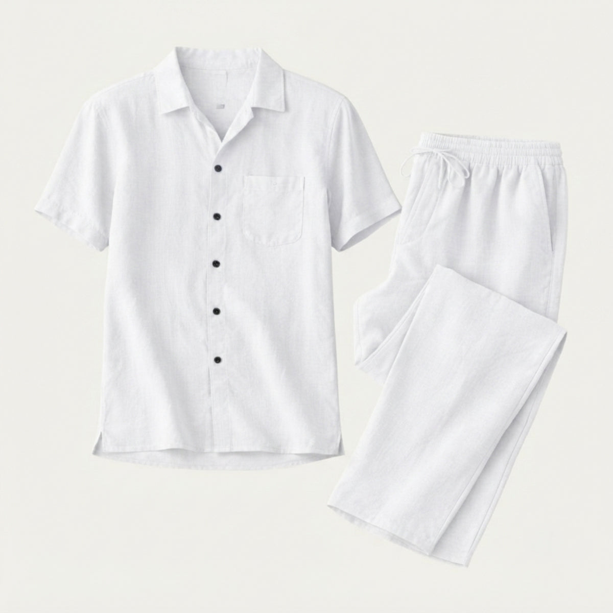 The Brookcrest Ridge Men’s Linen Casual Summer Set – Shirt & Pants